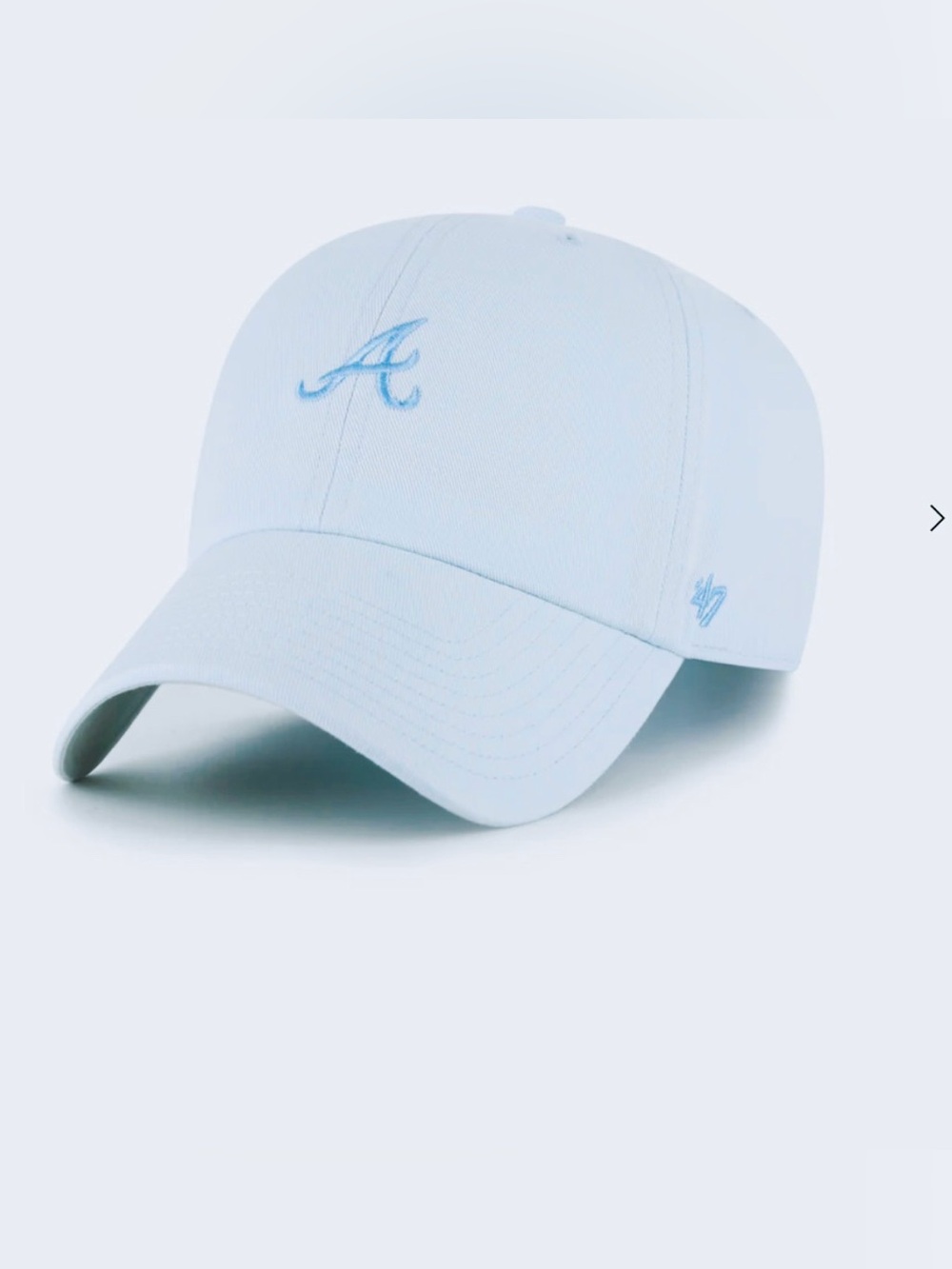 NEW 47 Brand Atlanta Braves Base Runner ’47 Clean Up Hat